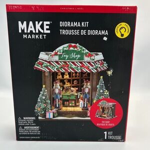 Make Market Toy Shop Diorama Kit Lights Up Michaels Craft Christmas Village 2025